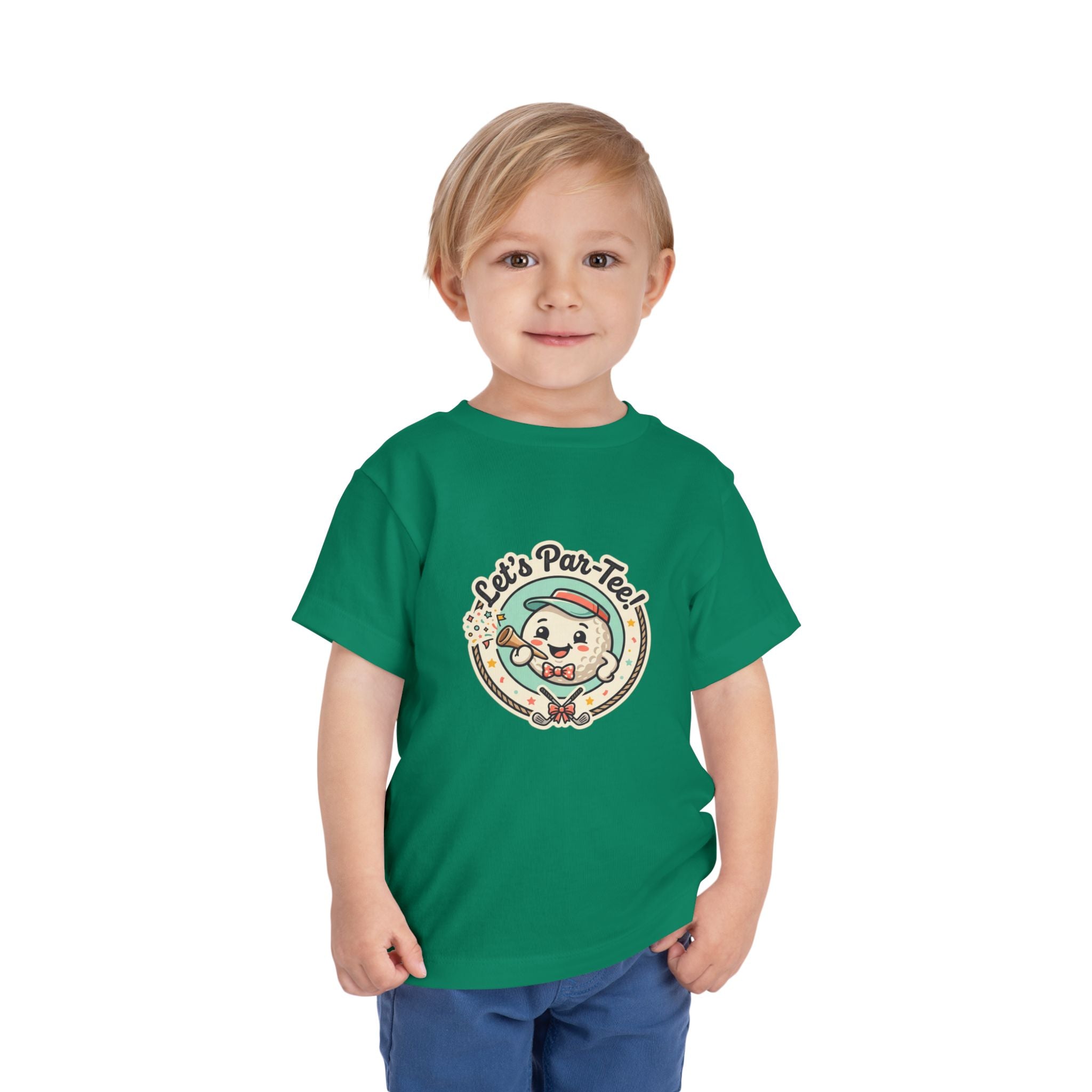 Toddler Tee — "Let's Par-Tea" Cute Retro Tea Party Design