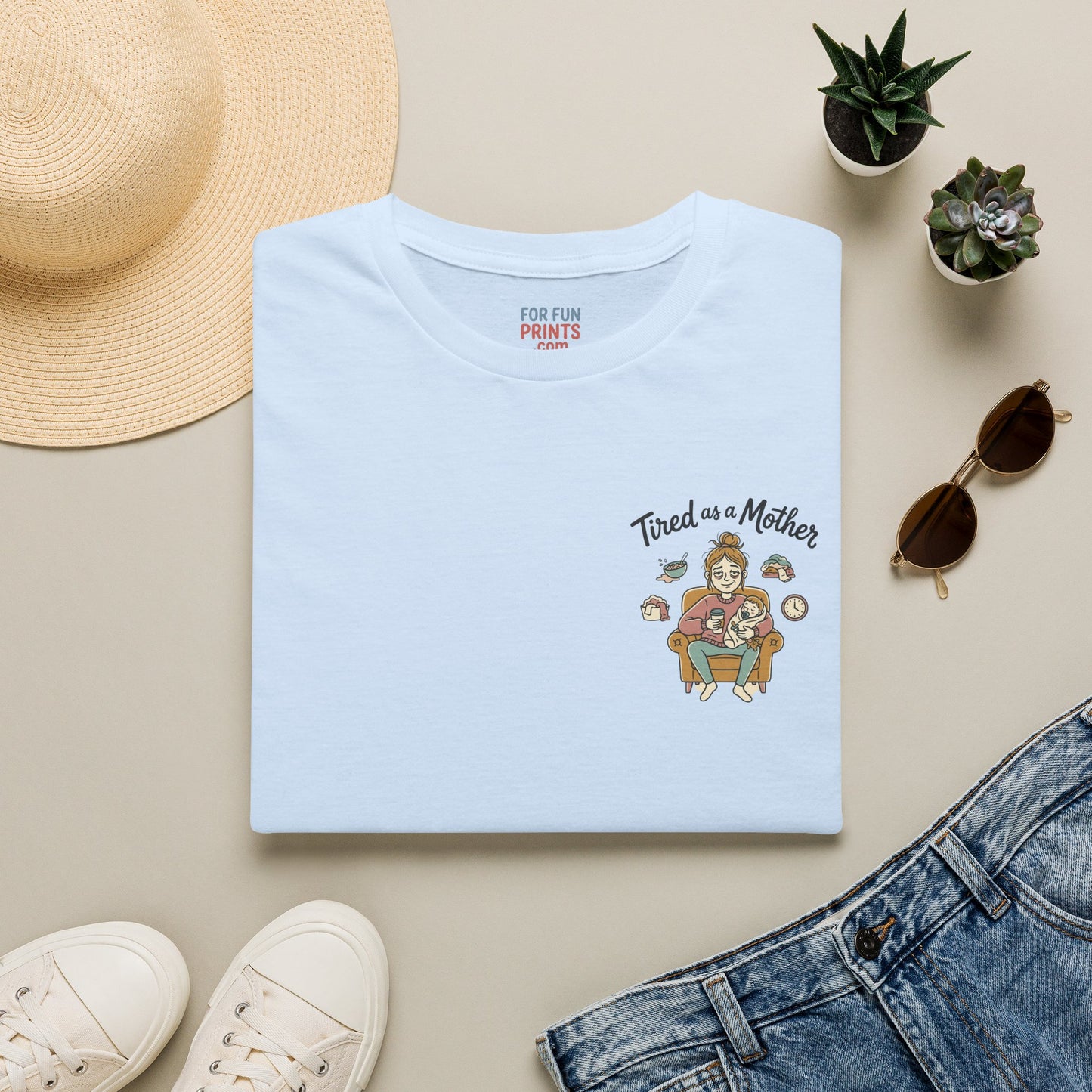Unisex SS T-Shirt - Tired as a Mother