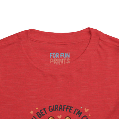 Toddler Tee – You Bet Giraffe I'm Cute