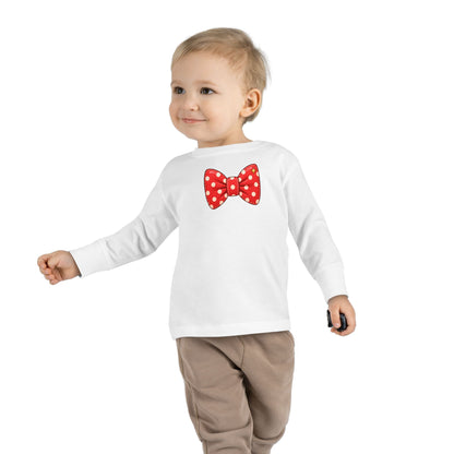 Toddler Long Sleeve Tee - Bow