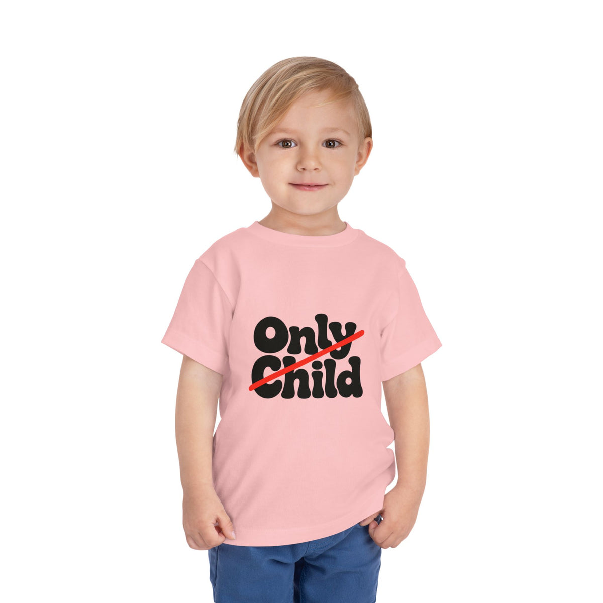 Toddler Short Sleeve Tee - Only Child Crossed Out