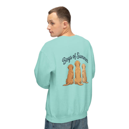 Comfort Colors Crewneck Sweatshirt - Boys of Summer Golden Retrievers