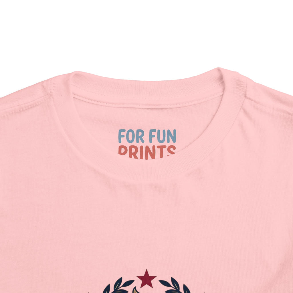 Toddler Tee — Patriotic Baby Eagle Graphic "Lookin' Fly this 4th of July"
