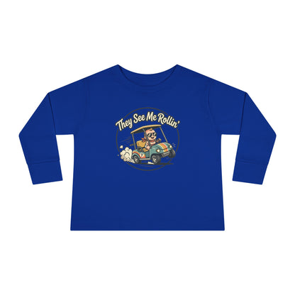 Toddler Long Sleeve Tee — They See Me Rollin
