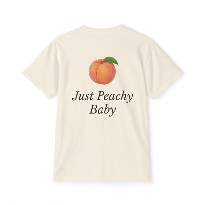 Comfort Colors SS T-Shirt *Pocket* - Just Peachy Baby