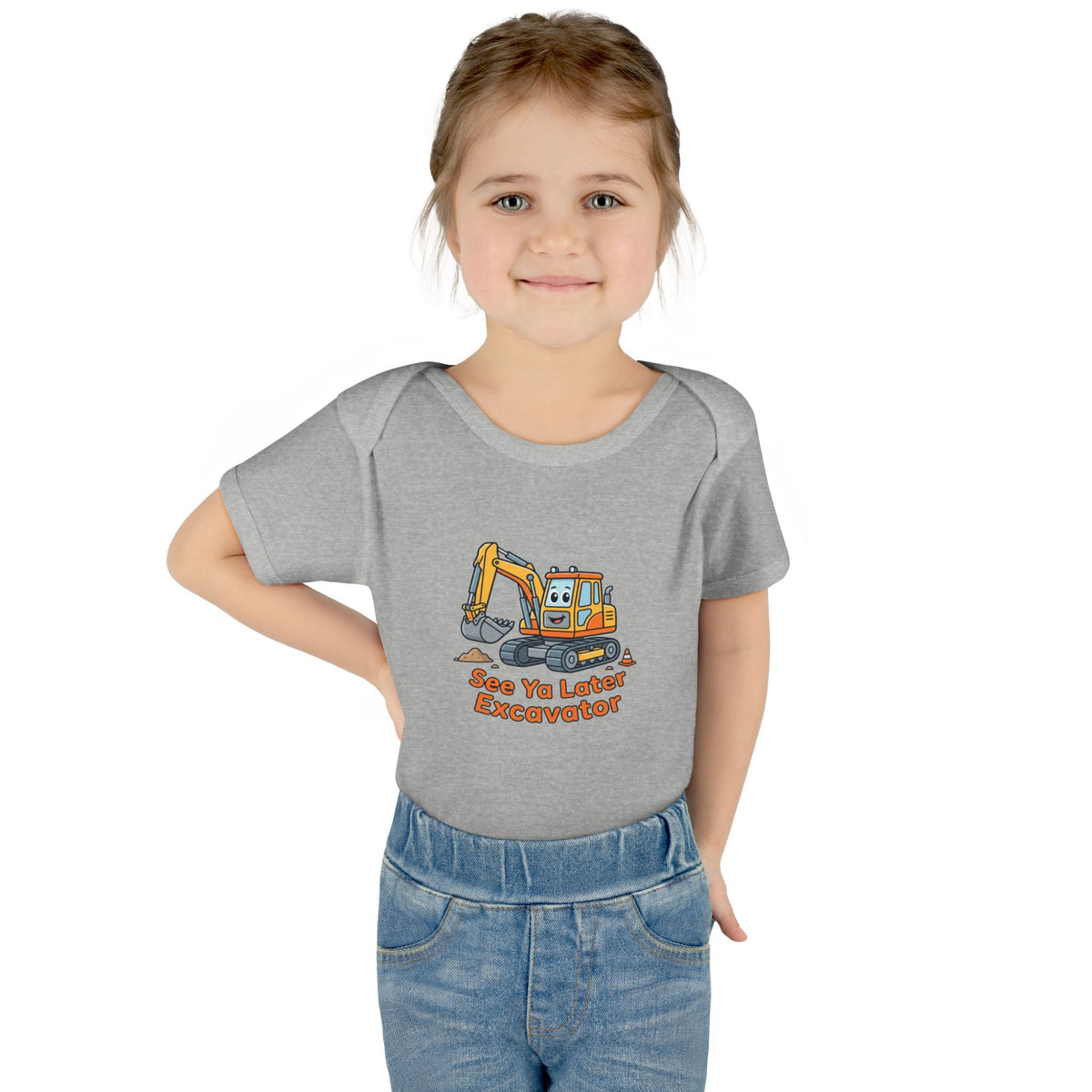Infant Onesie - See Ya Later Excavator
