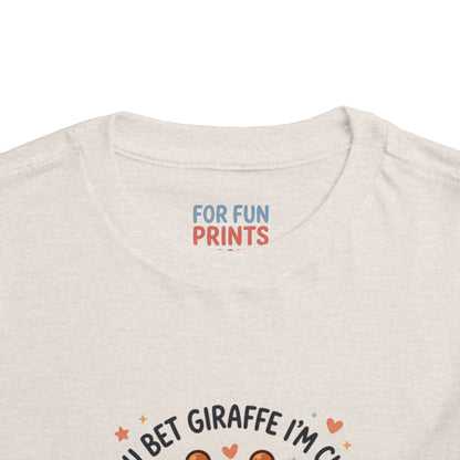 Toddler Tee – You Bet Giraffe I'm Cute