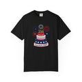 America's 250th Celebration T-Shirt — Patriotic USA Birthday Cake & Fireworks Tee