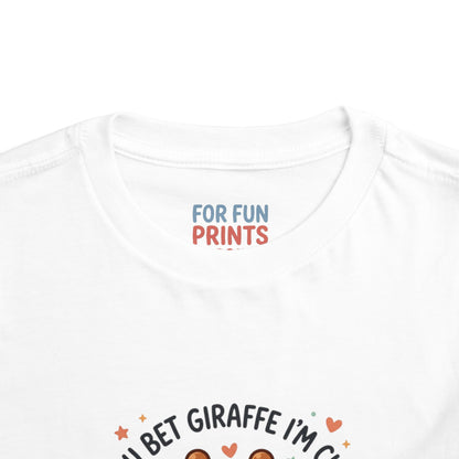 Toddler Tee – You Bet Giraffe I'm Cute