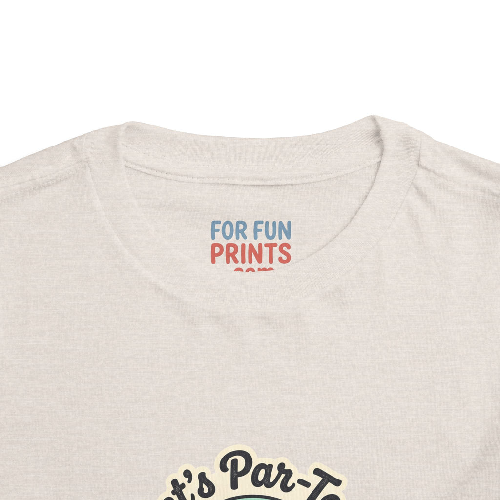 Toddler Tee — "Let's Par-Tea" Cute Retro Tea Party Design