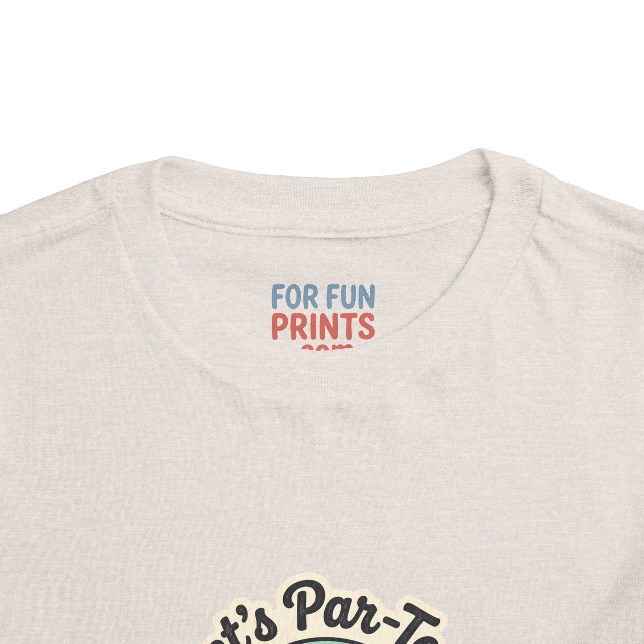 Toddler Tee — "Let's Par-Tea" Cute Retro Tea Party Design