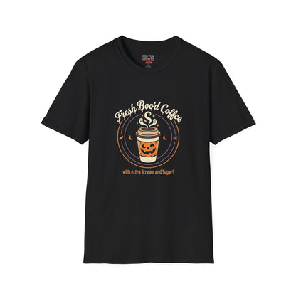 Unisex SS T-Shirt - Halloween Fresh Boo'd Coffee