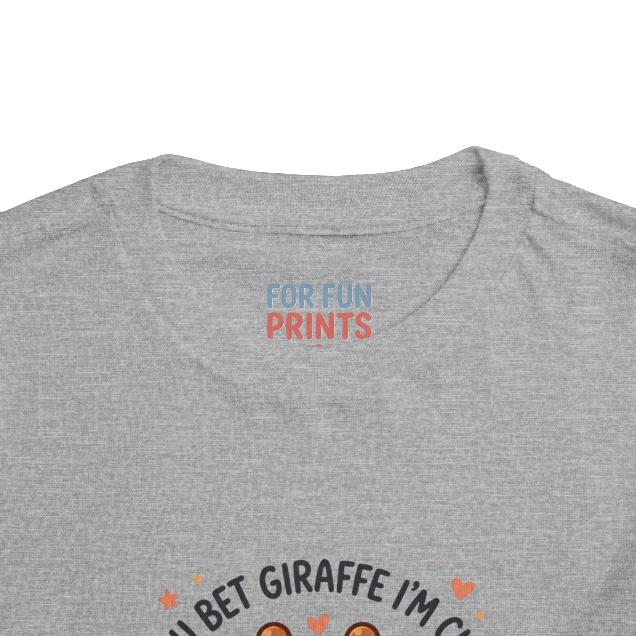 Cute Giraffe Toddler Tee – "You Bet Giraffe I'm Cute" Kids T-Shirt