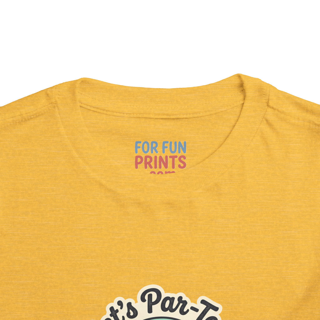 Toddler Tee — "Let's Par-Tea" Cute Retro Tea Party Design