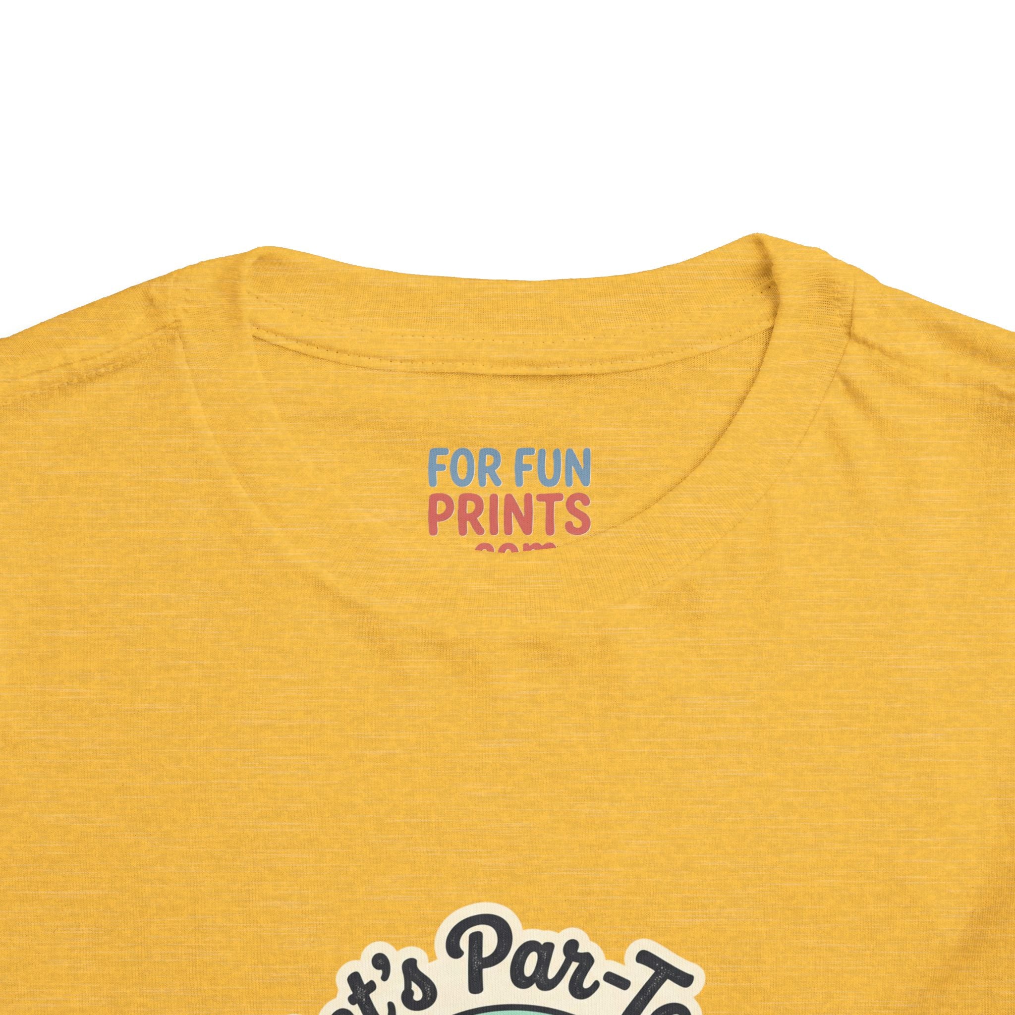 Toddler Tee — "Let's Par-Tea" Cute Retro Tea Party Design