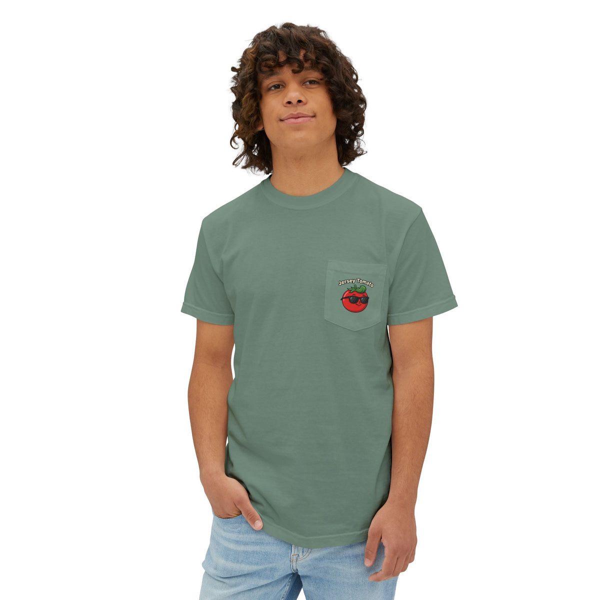 Comfort Colors SS T-Shirt *Pocket* - Jersey Tomato