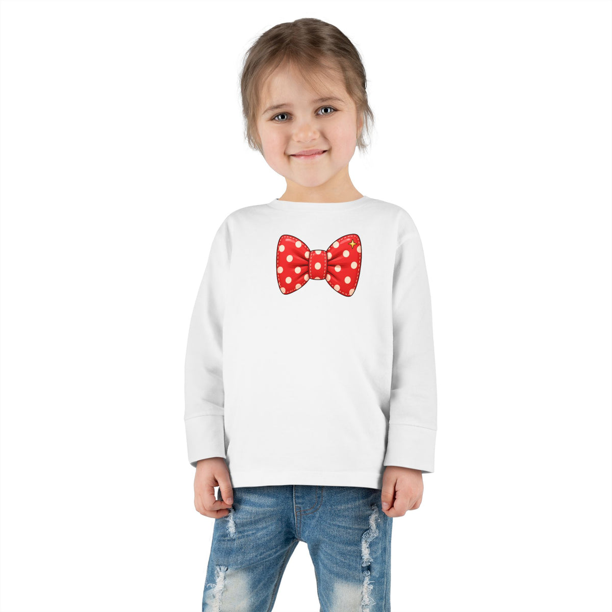Toddler Long Sleeve Tee - Bow