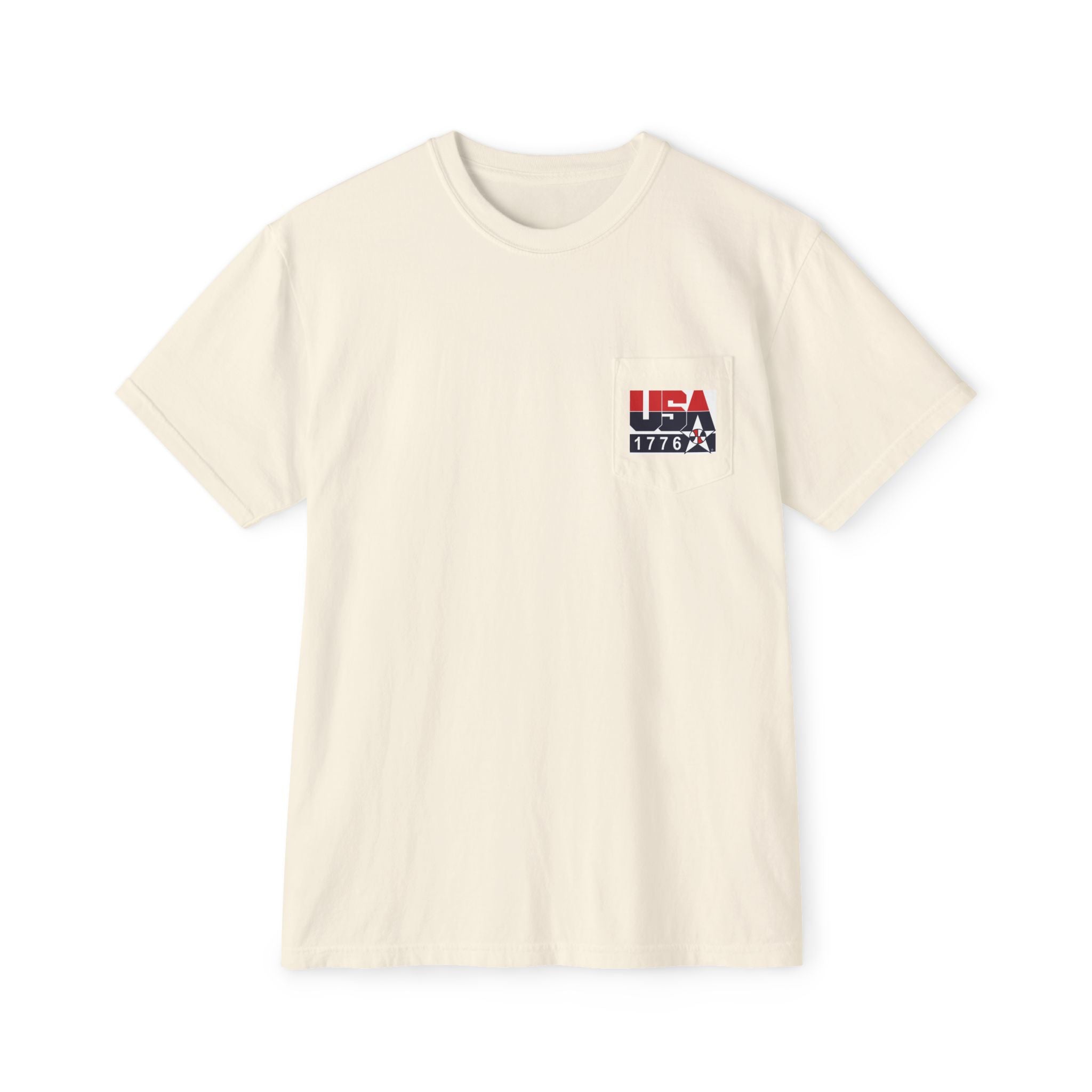 USA Dream Team Portrait Pocket T-Shirt — Retro Olympic Team Graphic