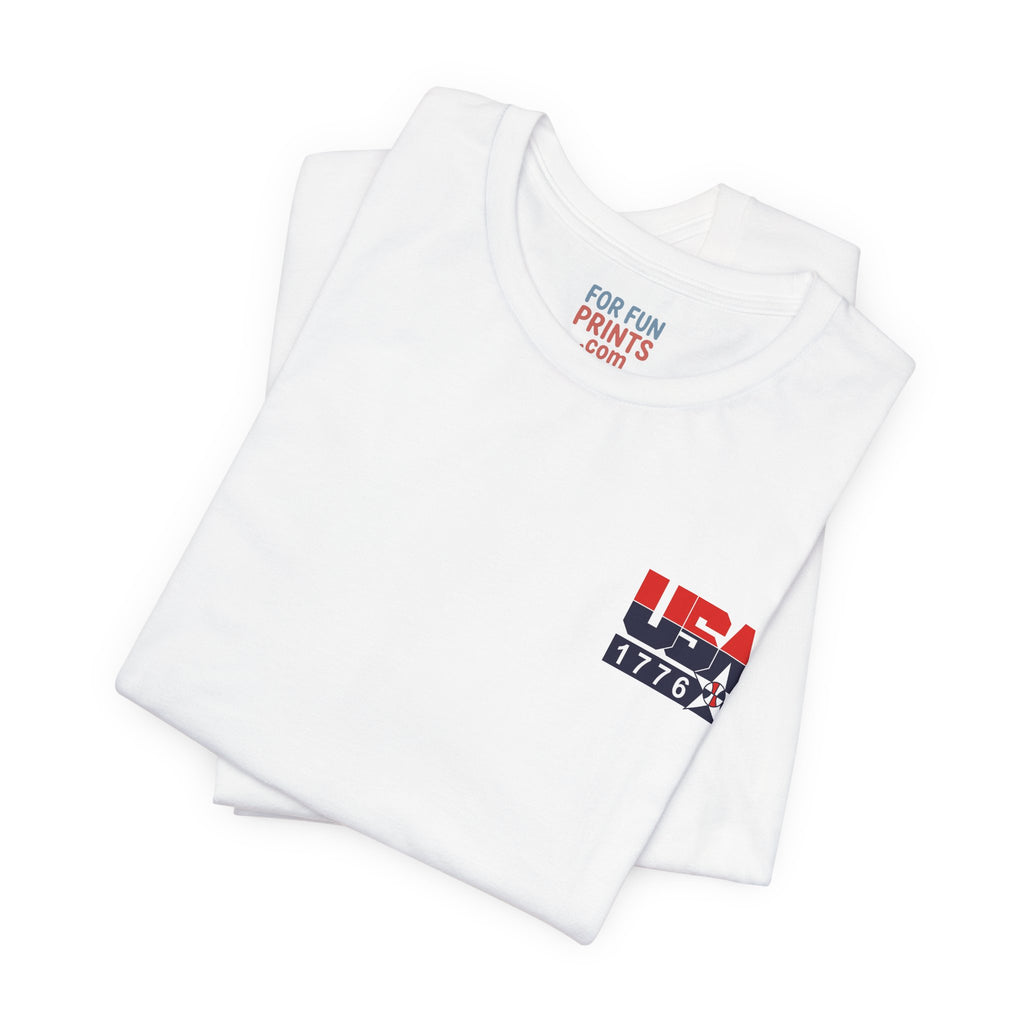 USA Basketball Team Graphic Tee — Vintage Team Portrait with American Flag