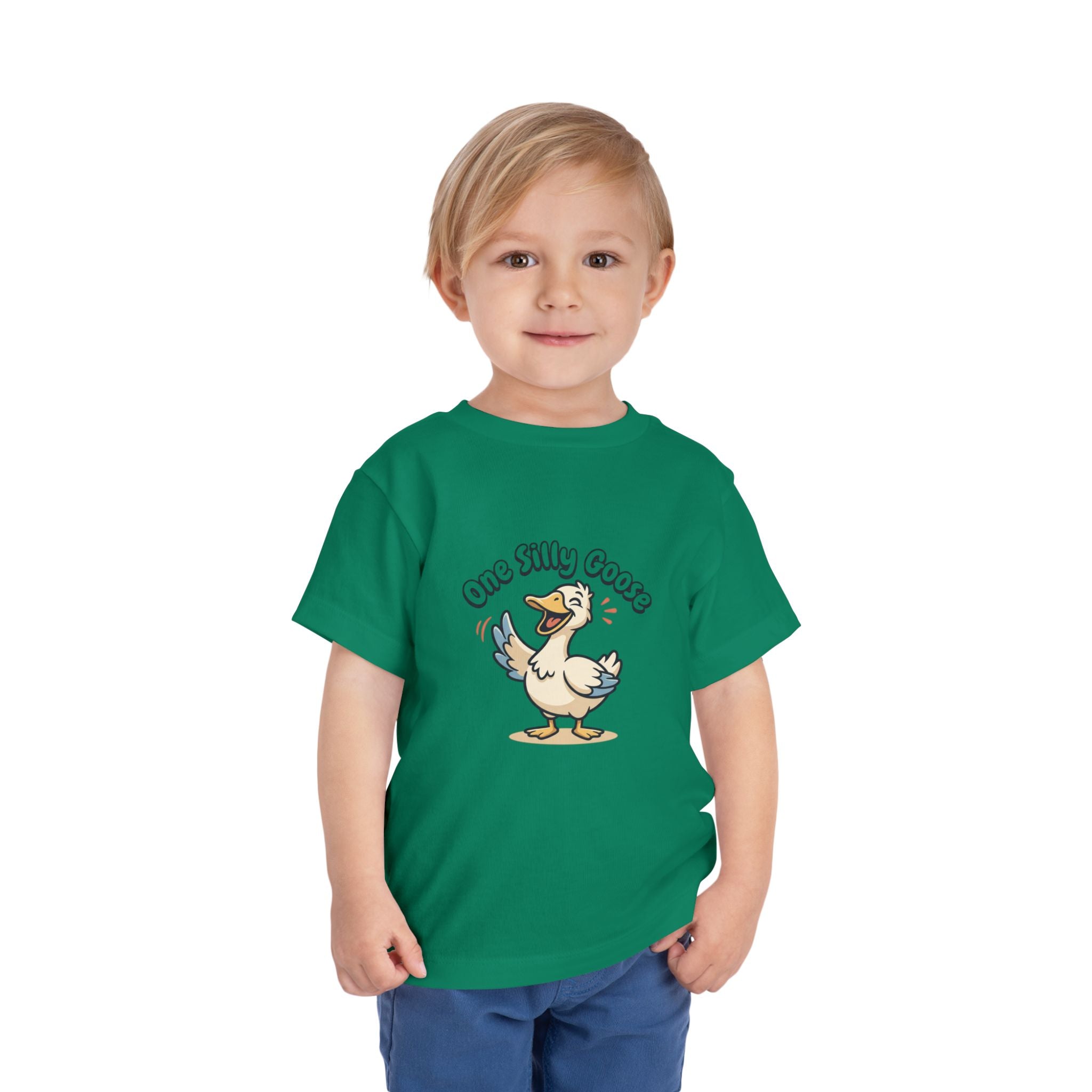 One Silly Goose Toddler Tee — Cute Cartoon Baby Goose Shirt