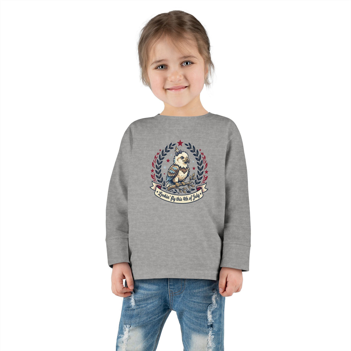 Toddler Long Sleeve Tee — Lookin' Fly This 4th of July