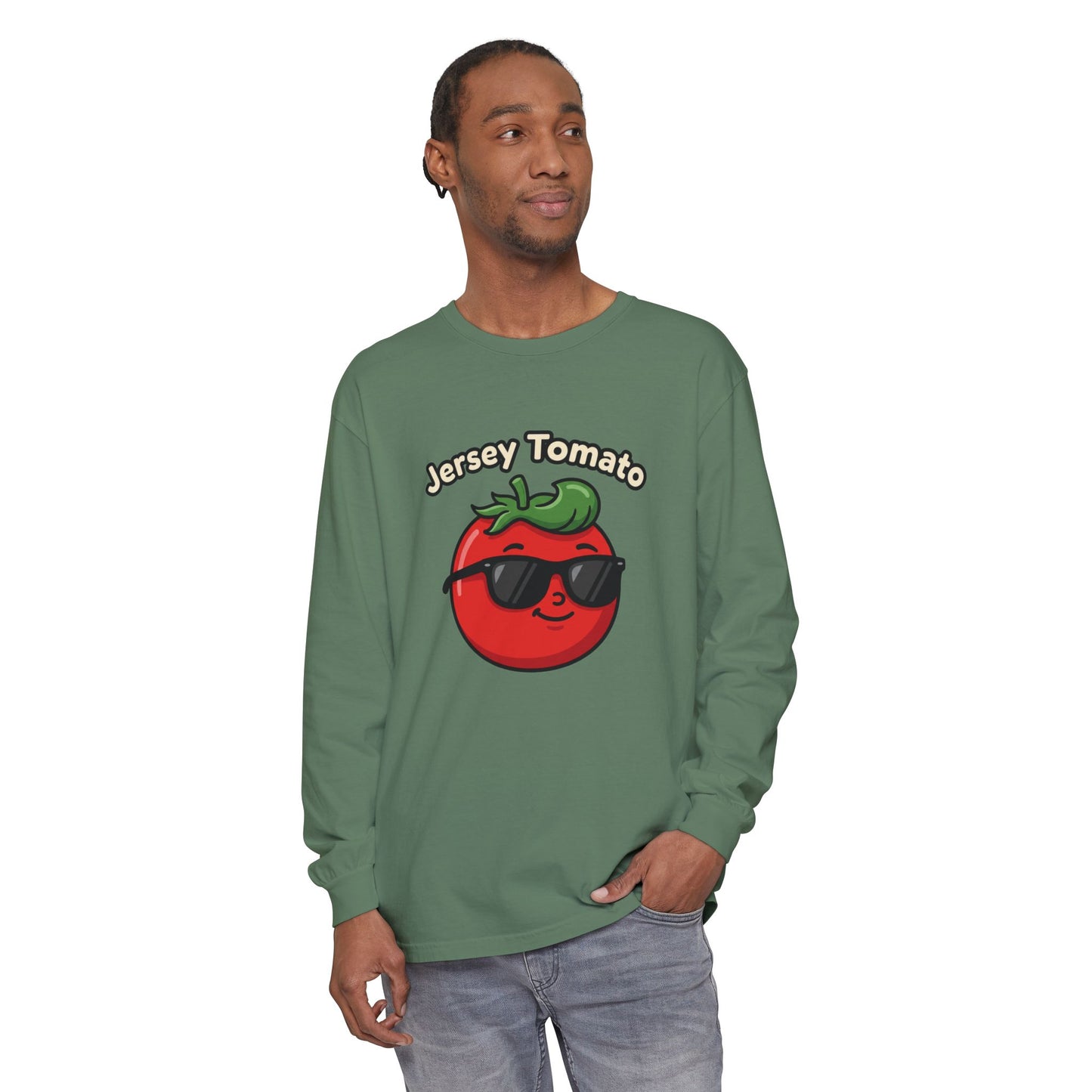 Comfort Colors LS T-Shirt *No Pocket* - Jersey Tomato