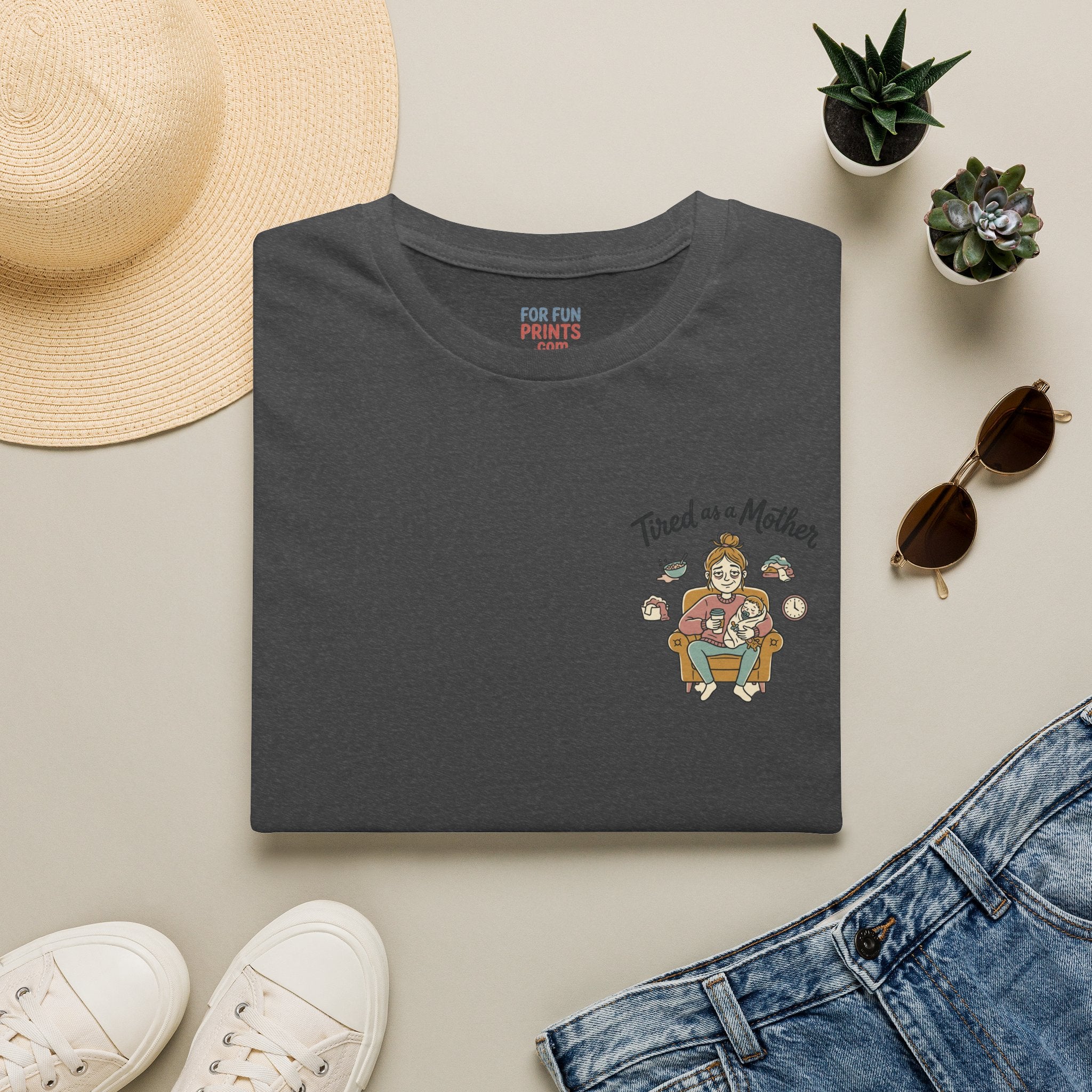 Unisex SS T-Shirt - Tired as a Mother