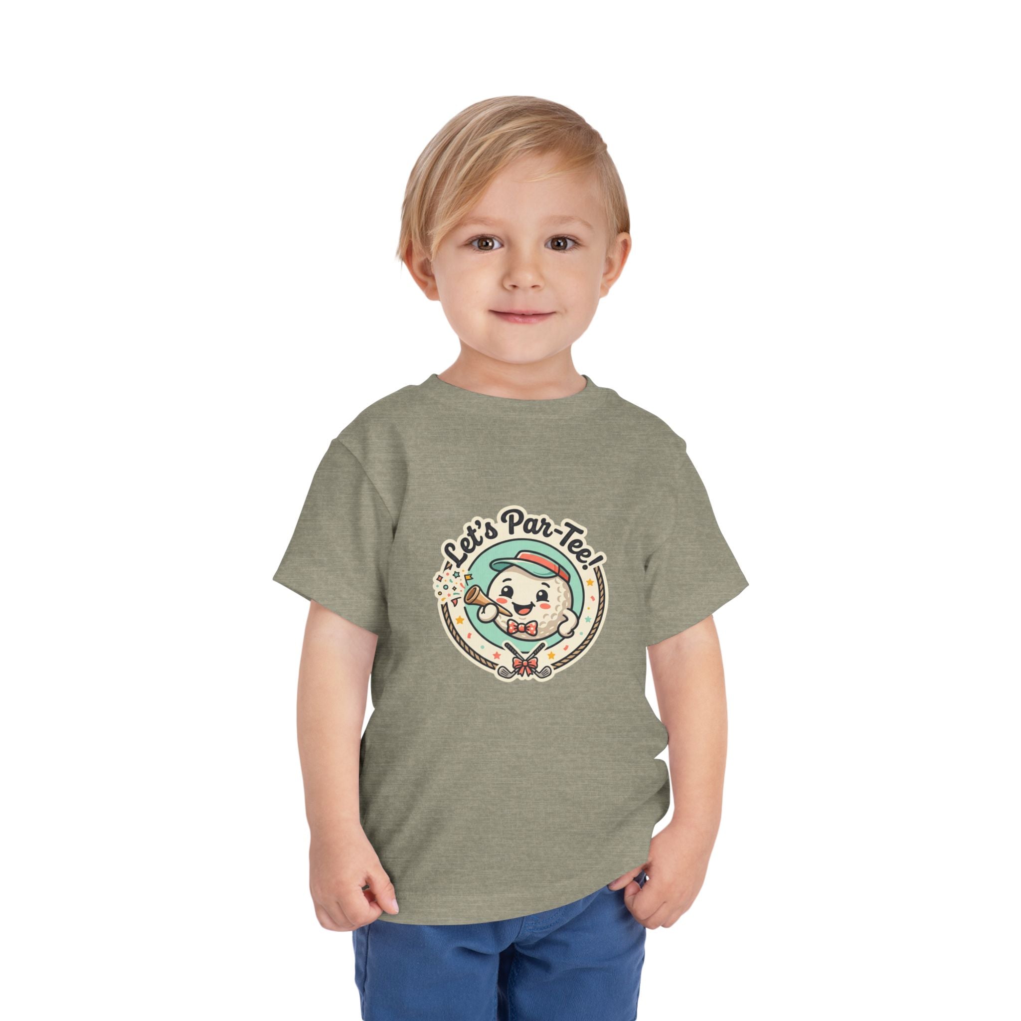 Toddler Tee — "Let's Par-Tea" Cute Retro Tea Party Design