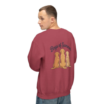Comfort Colors Crewneck Sweatshirt - Boys of Summer Golden Retrievers