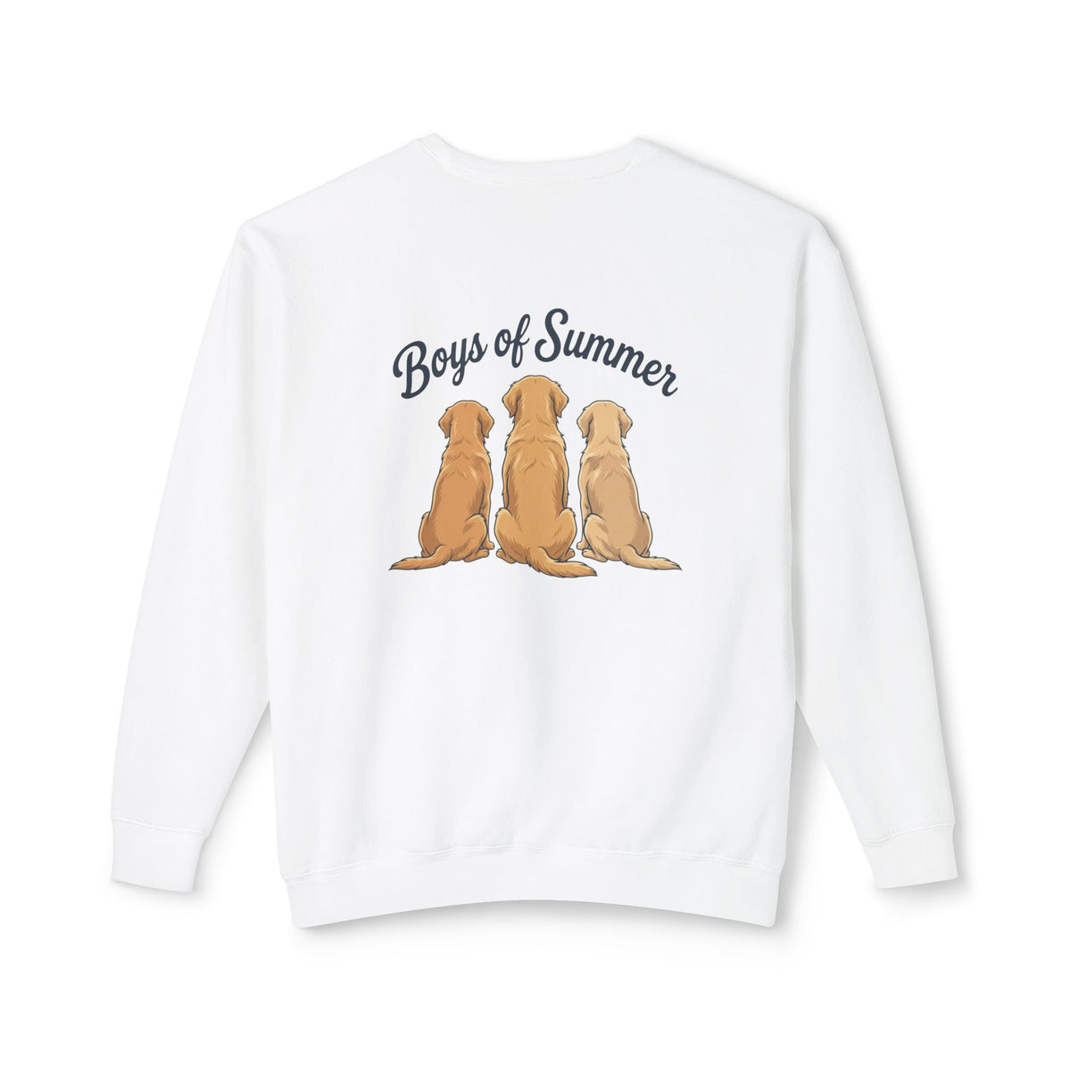 Comfort Colors Crewneck Sweatshirt - Boys of Summer Golden Retrievers