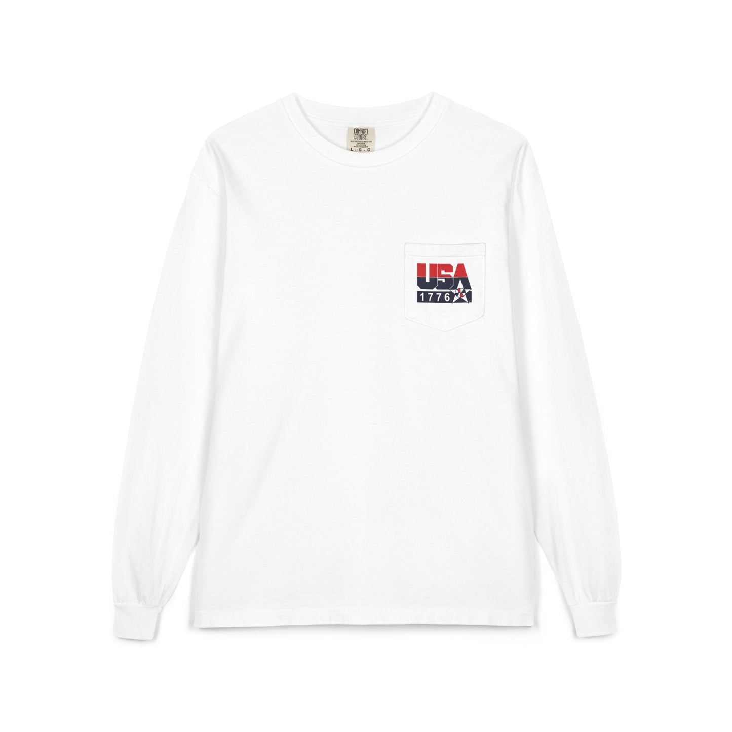Comfort Colors LS T-Shirt *Pocket* - Retro USA Dream Team