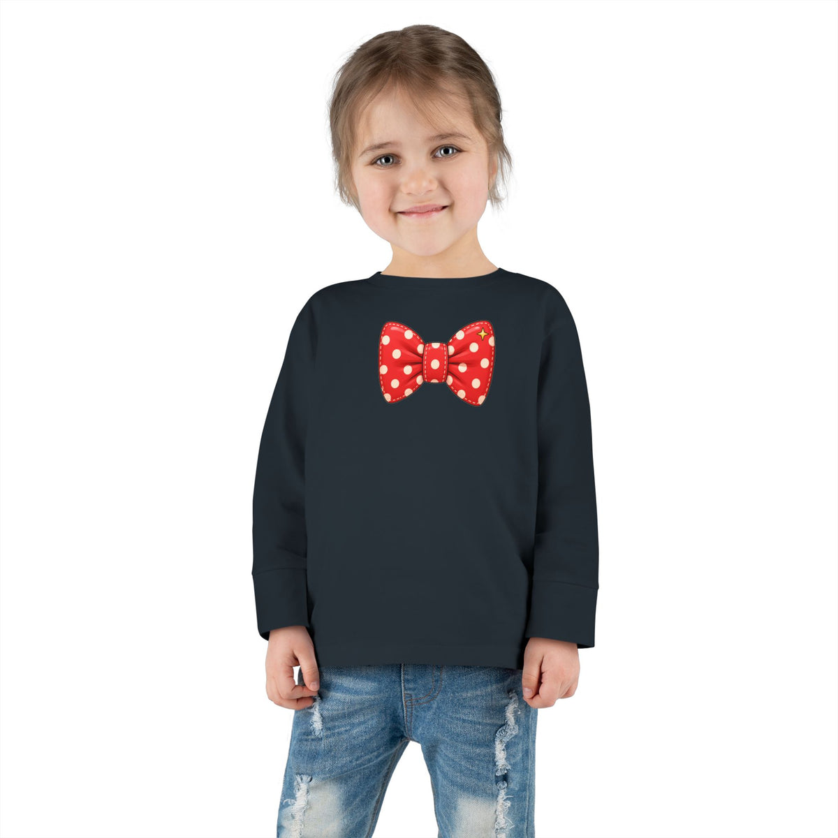 Toddler Long Sleeve Tee - Bow
