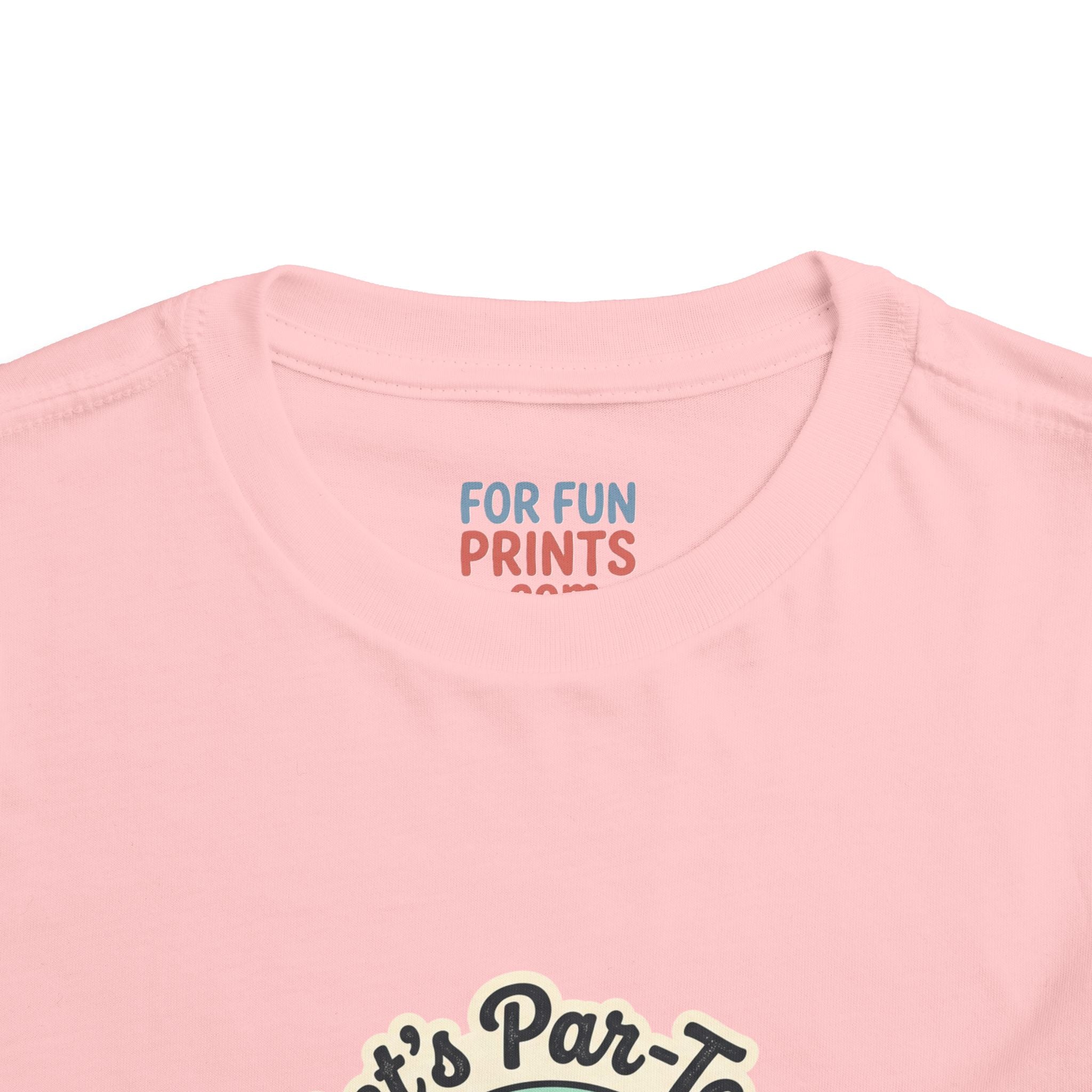 Toddler Tee — "Let's Par-Tea" Cute Retro Tea Party Design