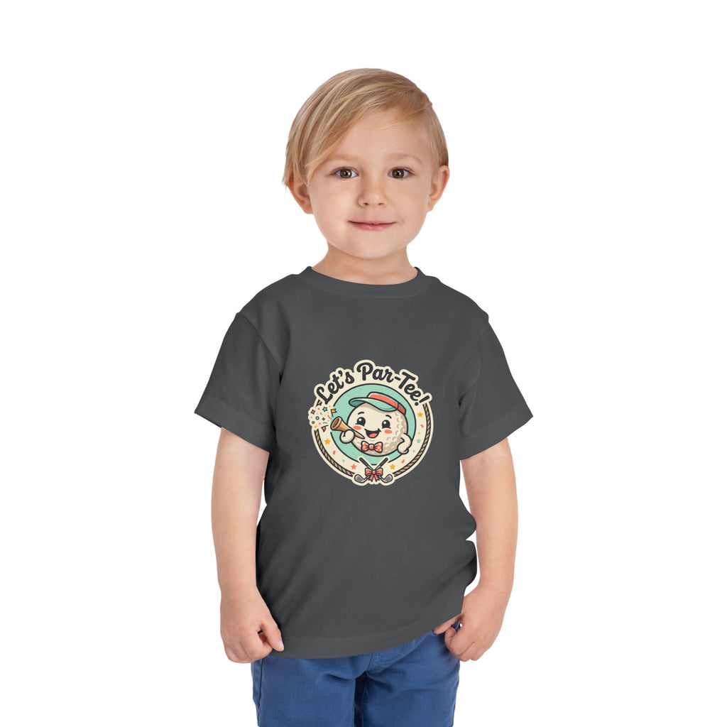 Toddler Tee — "Let's Par-Tea" Cute Retro Tea Party Design