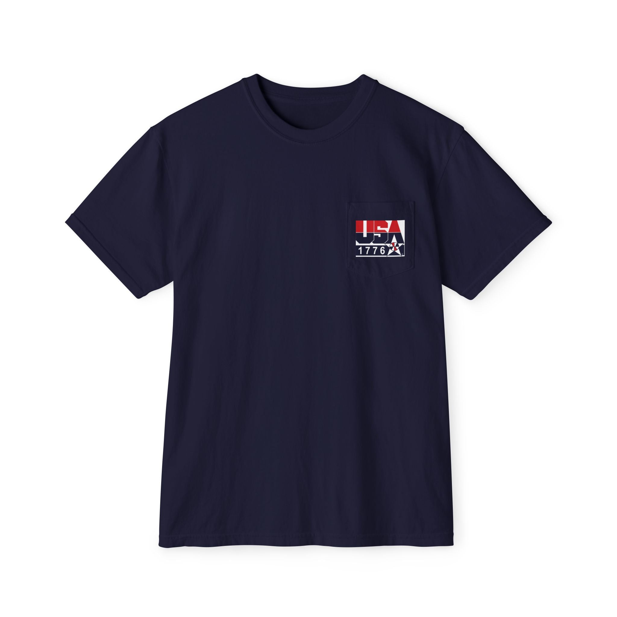 USA Dream Team Portrait Pocket T-Shirt — Retro Olympic Team Graphic