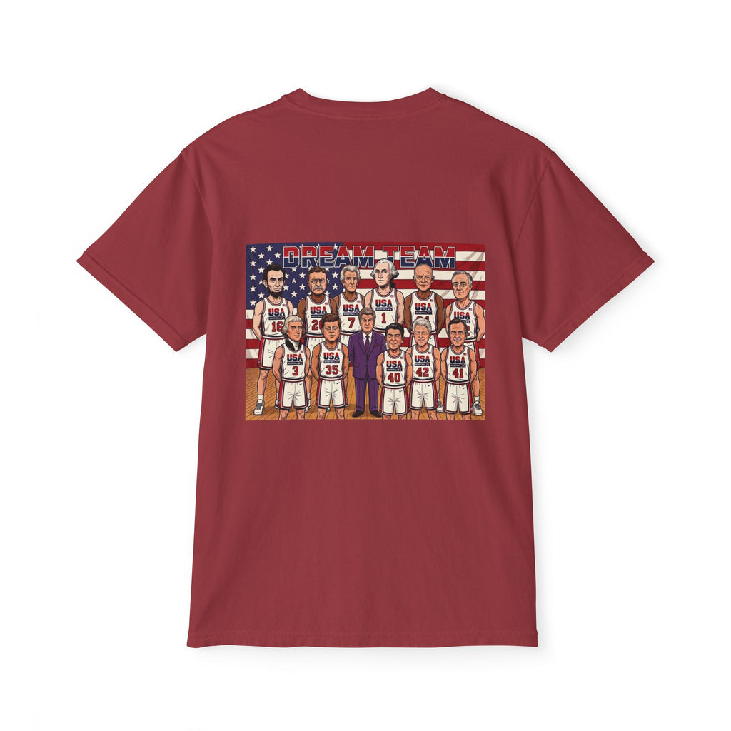 Comfort Colors SS T-Shirt *Pocket* - Retro USA Dream Team