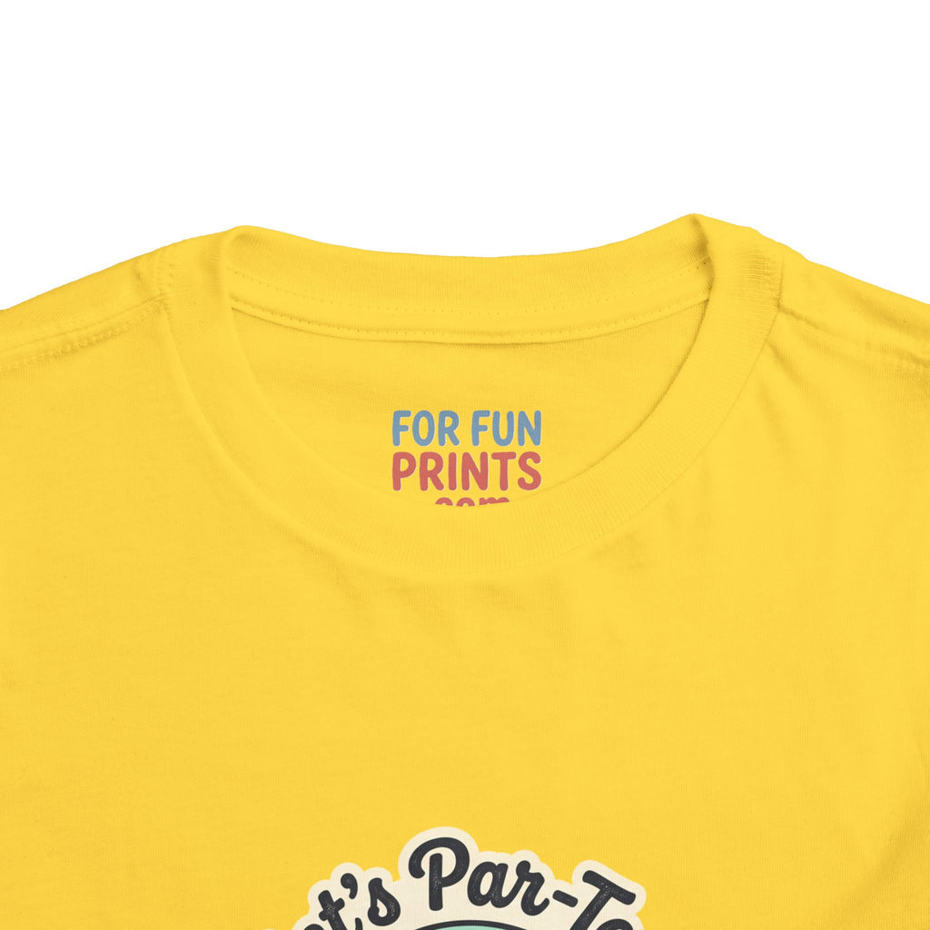 Toddler Tee — "Let's Par-Tea" Cute Retro Tea Party Design