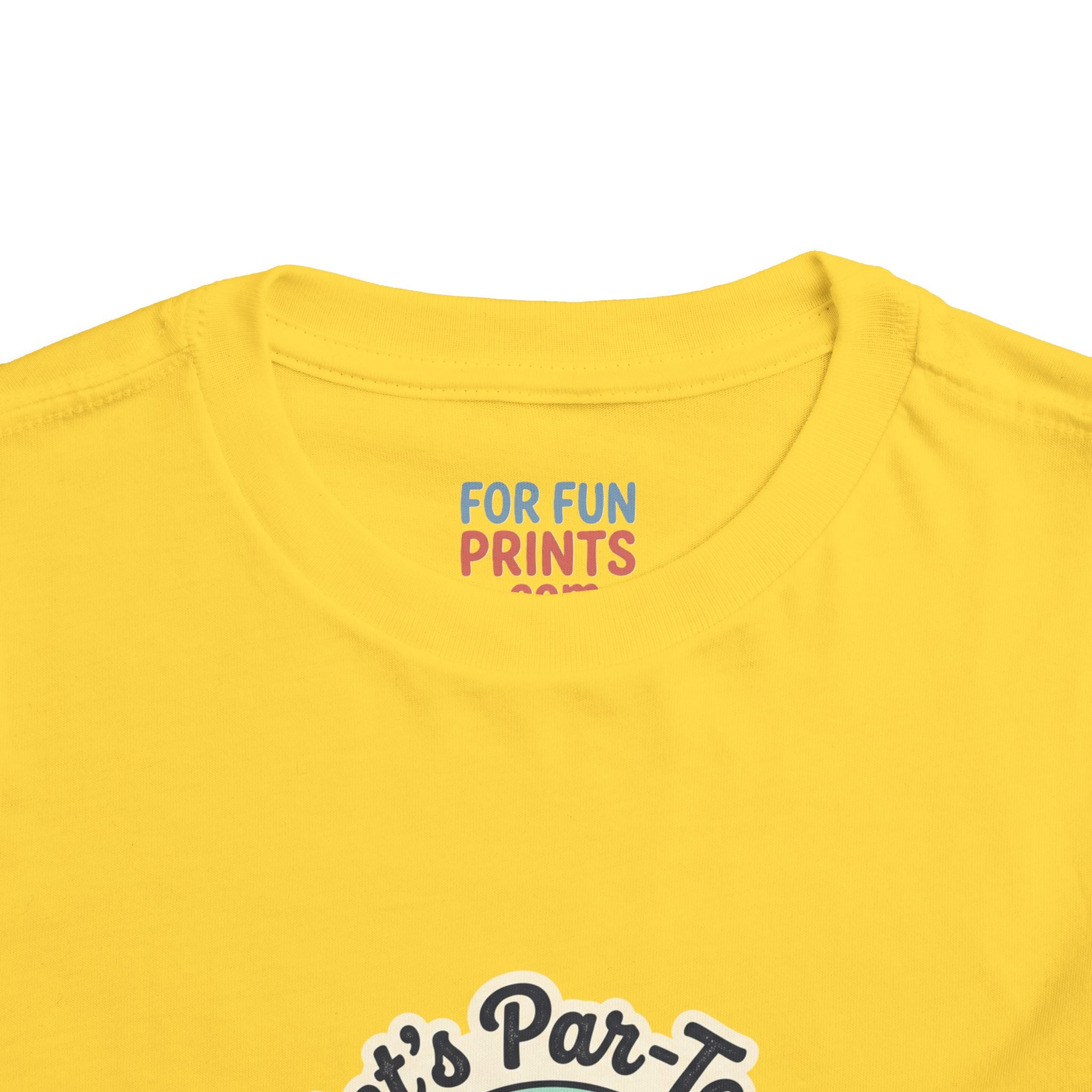 Toddler Tee — "Let's Par-Tea" Cute Retro Tea Party Design