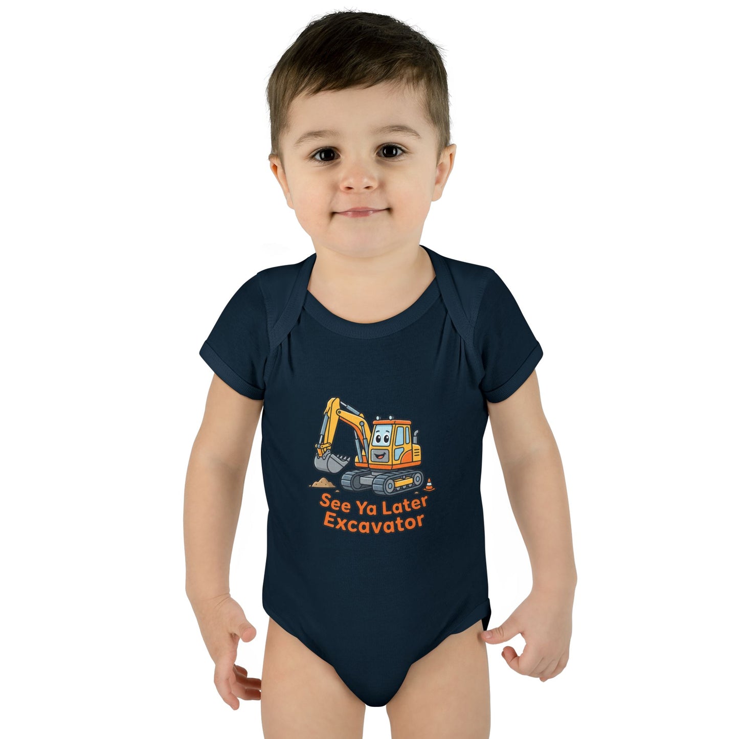 Infant Onesie - See Ya Later Excavator