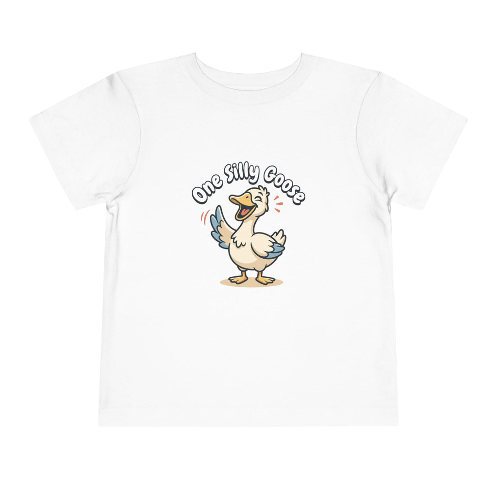 One Silly Goose Toddler Tee — Cute Cartoon Baby Goose Shirt