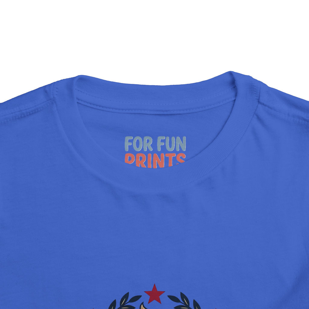 Toddler Tee — Patriotic Baby Eagle Graphic "Lookin' Fly this 4th of July"