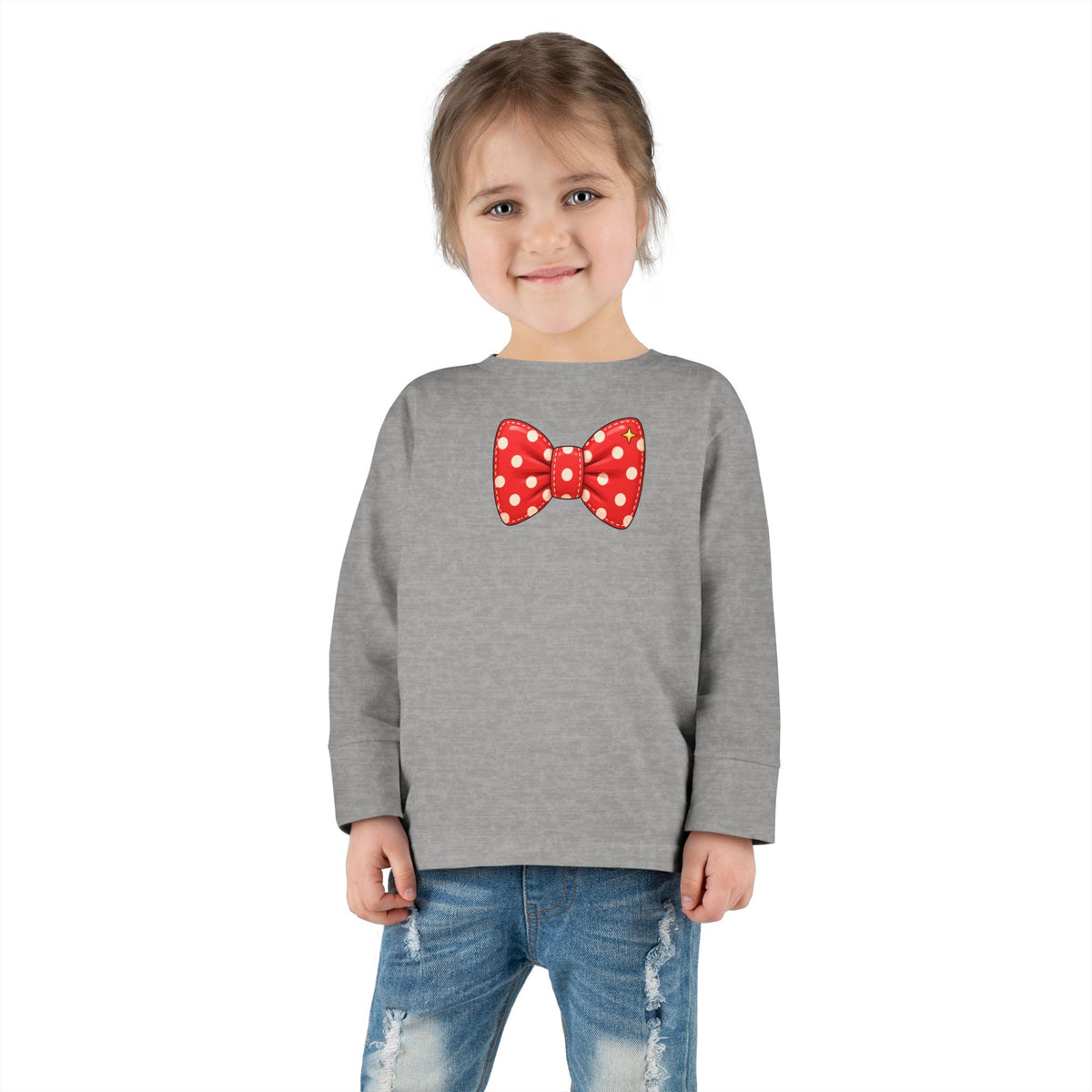 Toddler Long Sleeve Tee - Bow