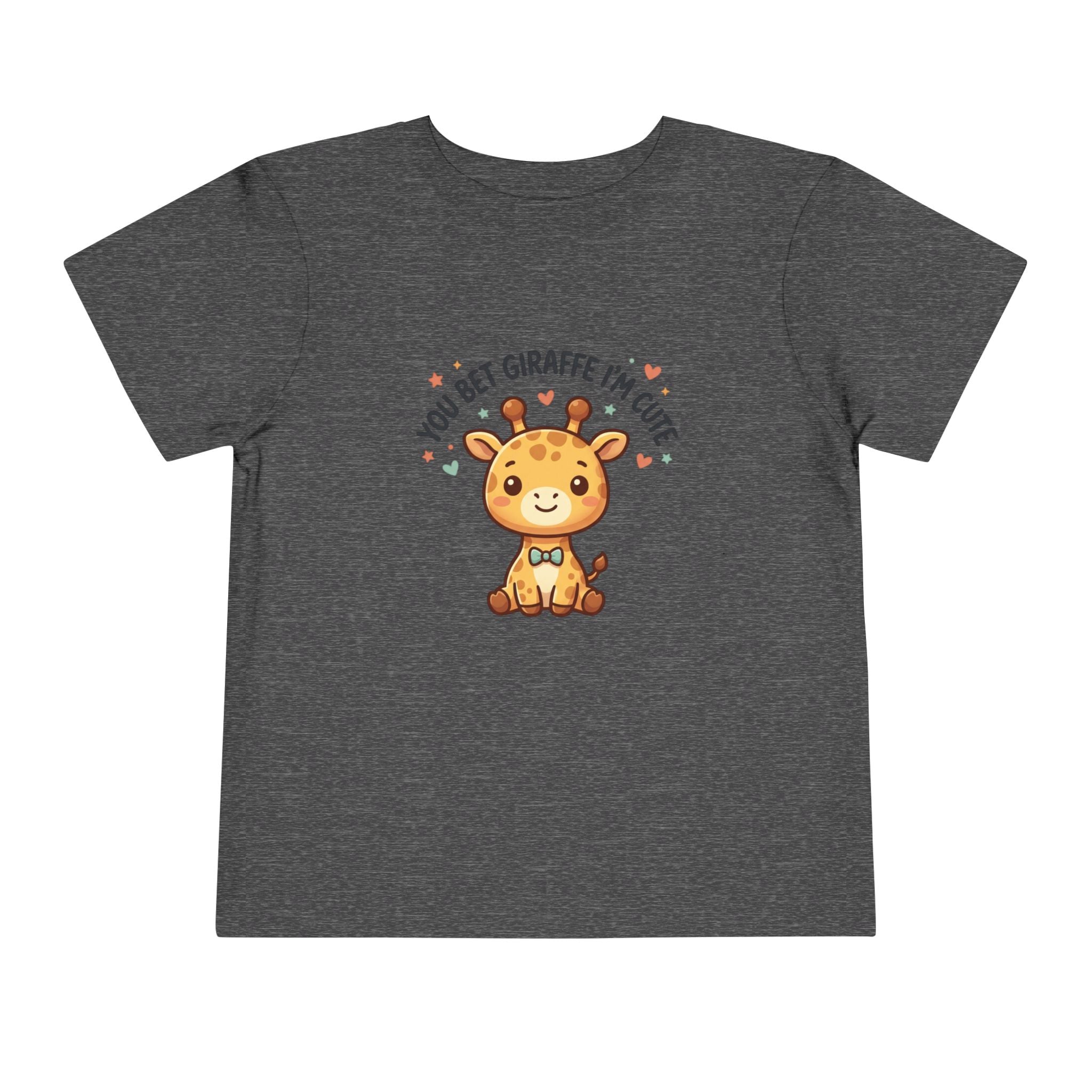 Cute Giraffe Toddler Tee – "You Bet Giraffe I'm Cute" Kids T-Shirt