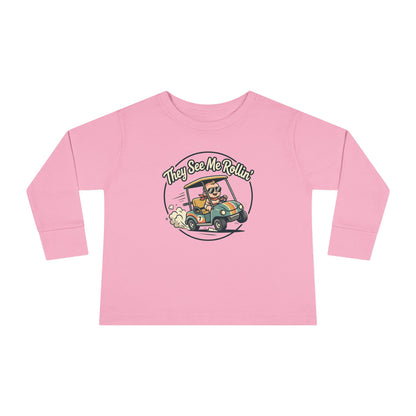Toddler Long Sleeve Tee — They See Me Rollin