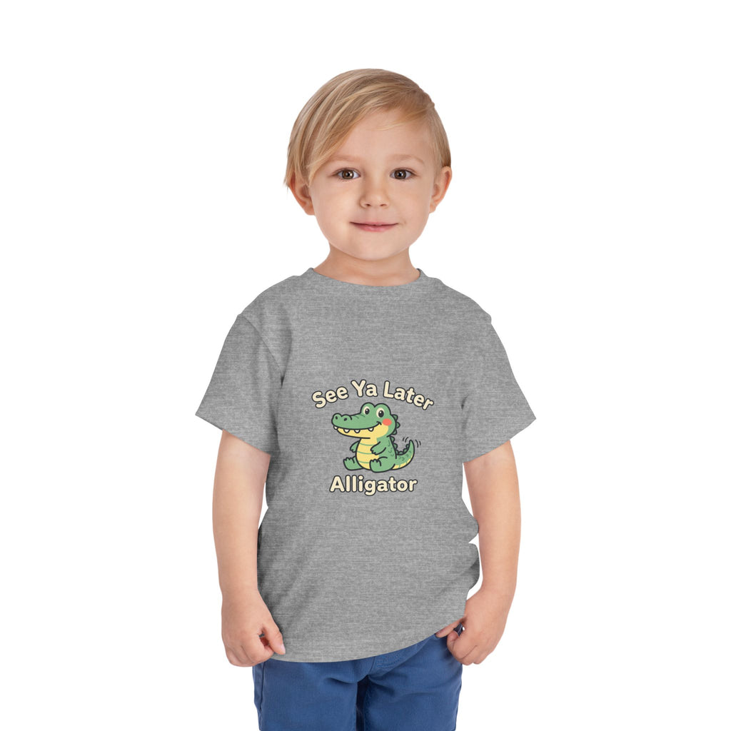 Toddler Tee — "See Ya Later Alligator" Cute Cartoon Alligator Kids Shirt