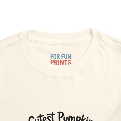 Toddler Short Sleeve Tee - Cutest Pumpkin in the Patch