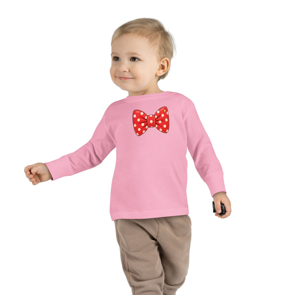 Toddler Long Sleeve Tee - Bow