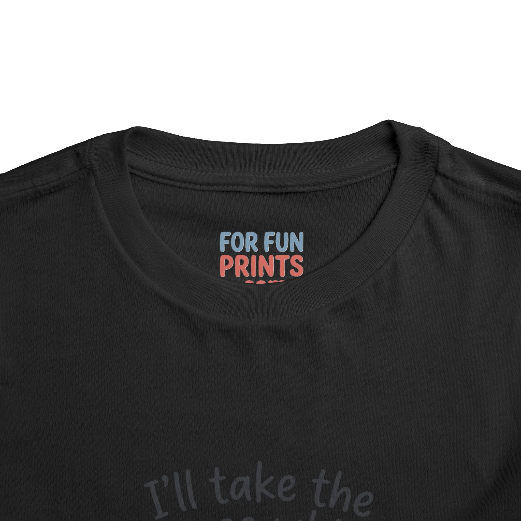 Toddler Tee - "I'll Take the House White" Bottle Design (Cute Baby Shower Gift)