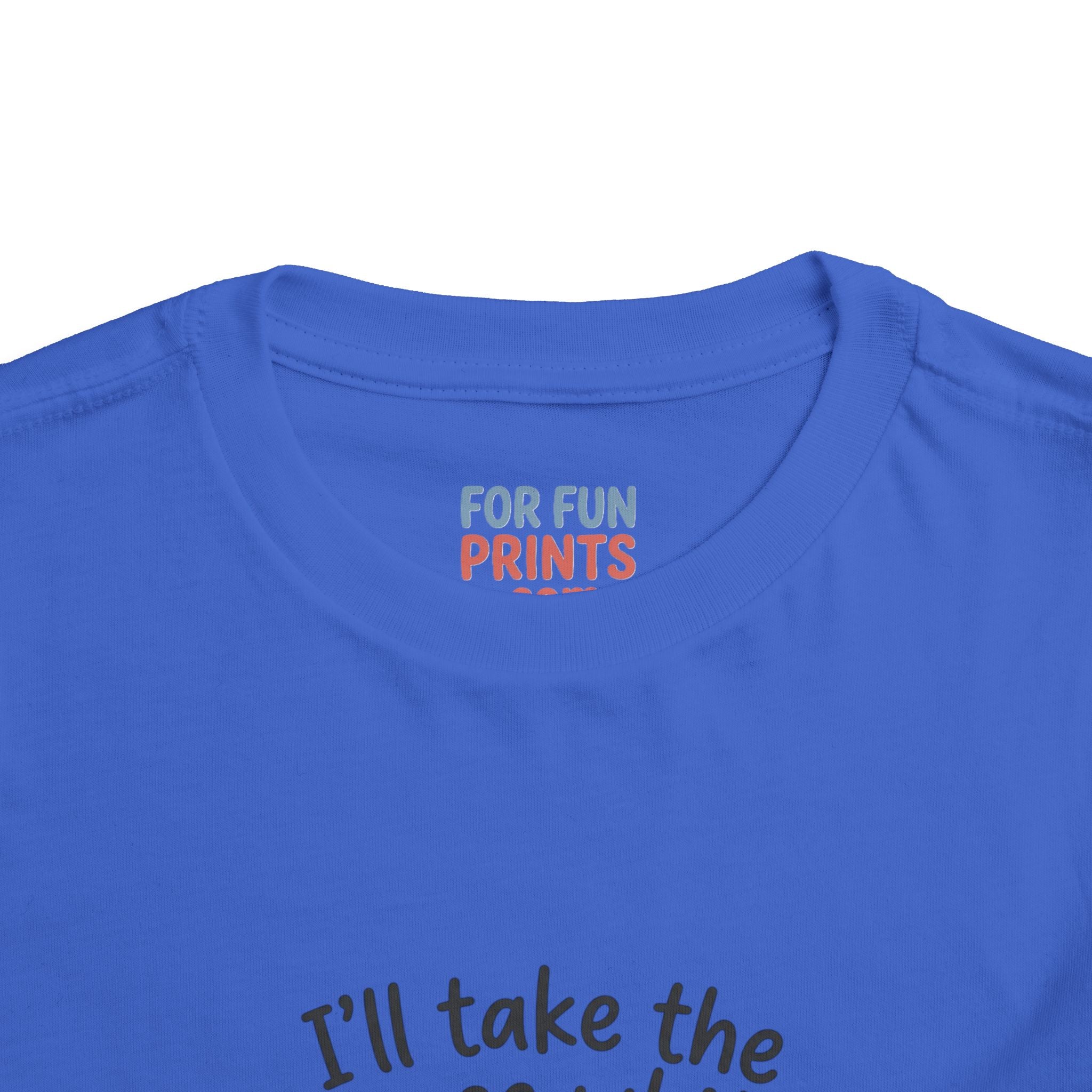 Toddler Tee - "I'll Take the House White" Bottle Design (Cute Baby Shower Gift)
