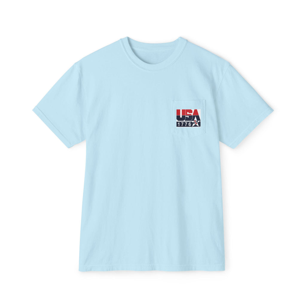 Comfort Colors SS T-Shirt *Pocket* - Retro USA Dream Team
